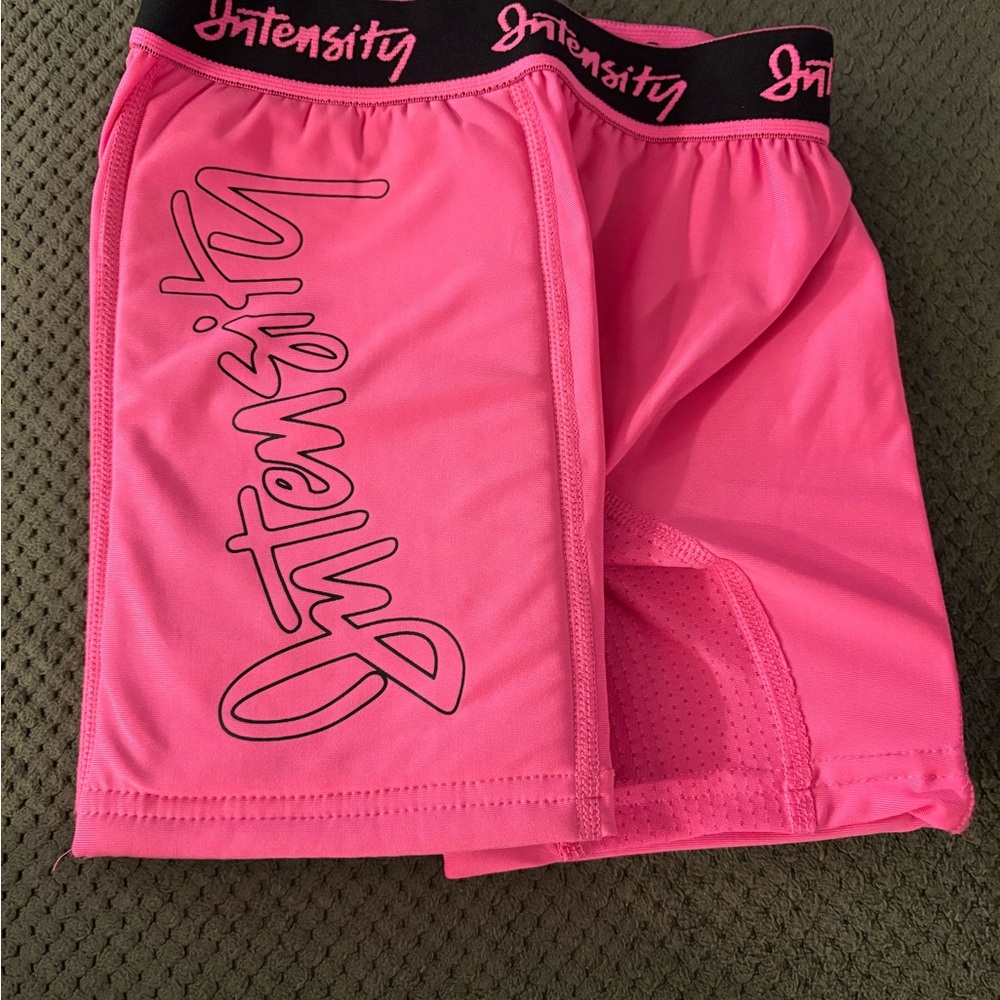 Intensity Girls' Pink Athletic Sliding Padded Shorts